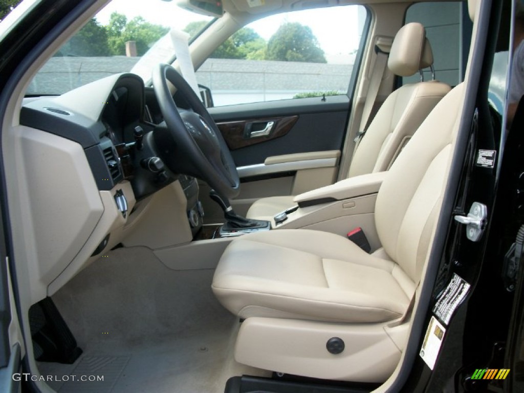 Almond/Black Interior 2010 Mercedes-Benz GLK 350 4Matic Photo #52232614
