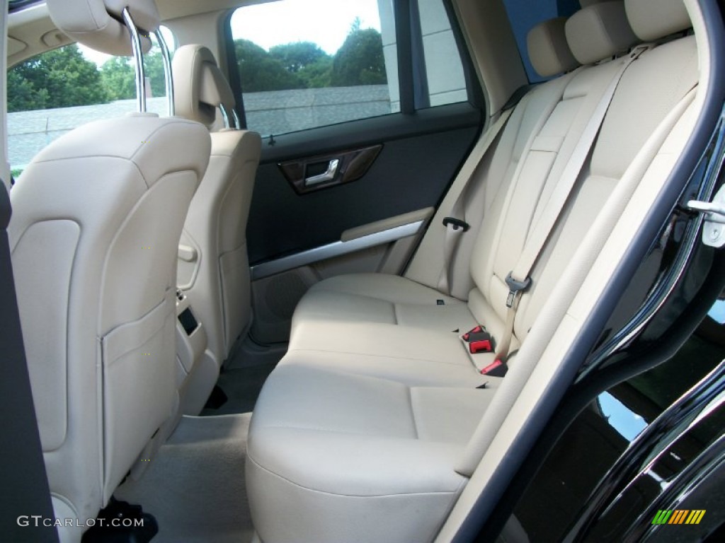 Almond/Black Interior 2010 Mercedes-Benz GLK 350 4Matic Photo #52232653