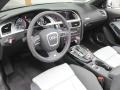 Black/Pearl Silver Silk Nappa Leather Prime Interior Photo for 2011 Audi S5 #52232662