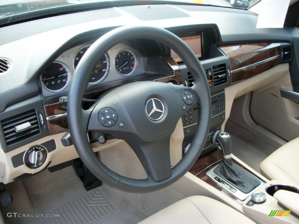 2010 Mercedes-Benz GLK 350 4Matic Almond/Black Dashboard Photo #52232668