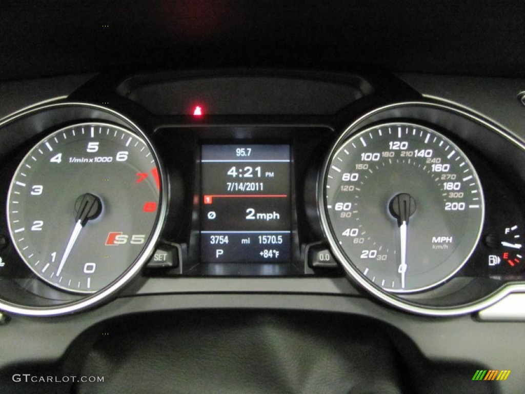 2011 Audi S5 3.0 TFSI quattro Cabriolet Gauges Photo #52232737