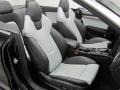 Black/Pearl Silver Silk Nappa Leather 2011 Audi S5 3.0 TFSI quattro Cabriolet Interior Color