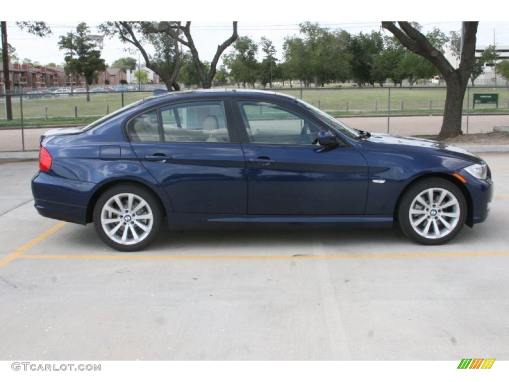 2011 3 Series 328i Sedan - Deep Sea Blue Metallic / Beige Dakota Leather photo #5