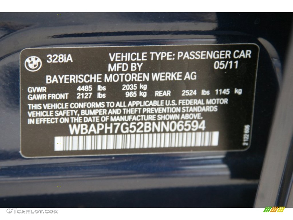 2011 3 Series 328i Sedan - Deep Sea Blue Metallic / Beige Dakota Leather photo #6
