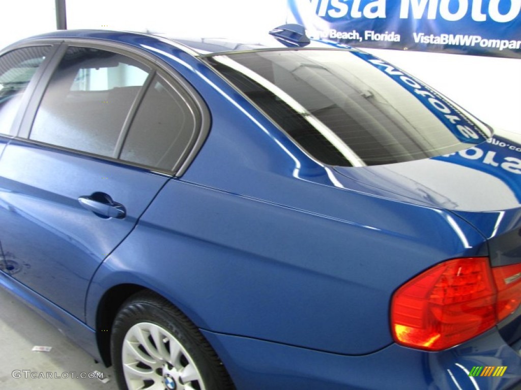 2009 3 Series 328i Sedan - Montego Blue Metallic / Beige photo #9