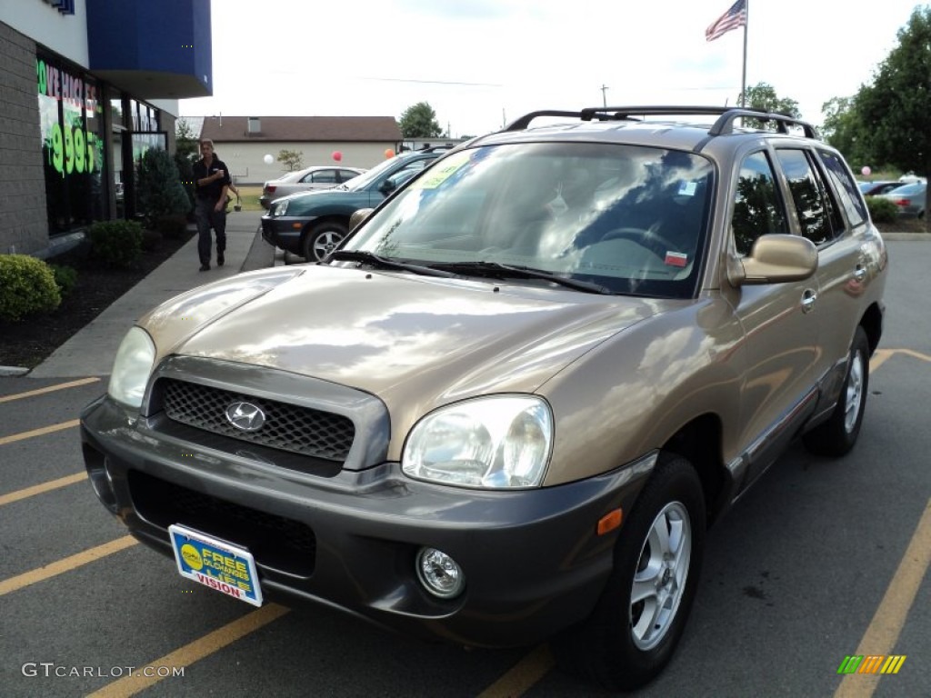 2004 Santa Fe LX 4WD - Sandstone / Beige photo #1