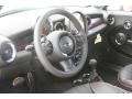 Black Lounge Leather/Damson Red Piping 2011 Mini Cooper Clubman Hampton Package Interior Color