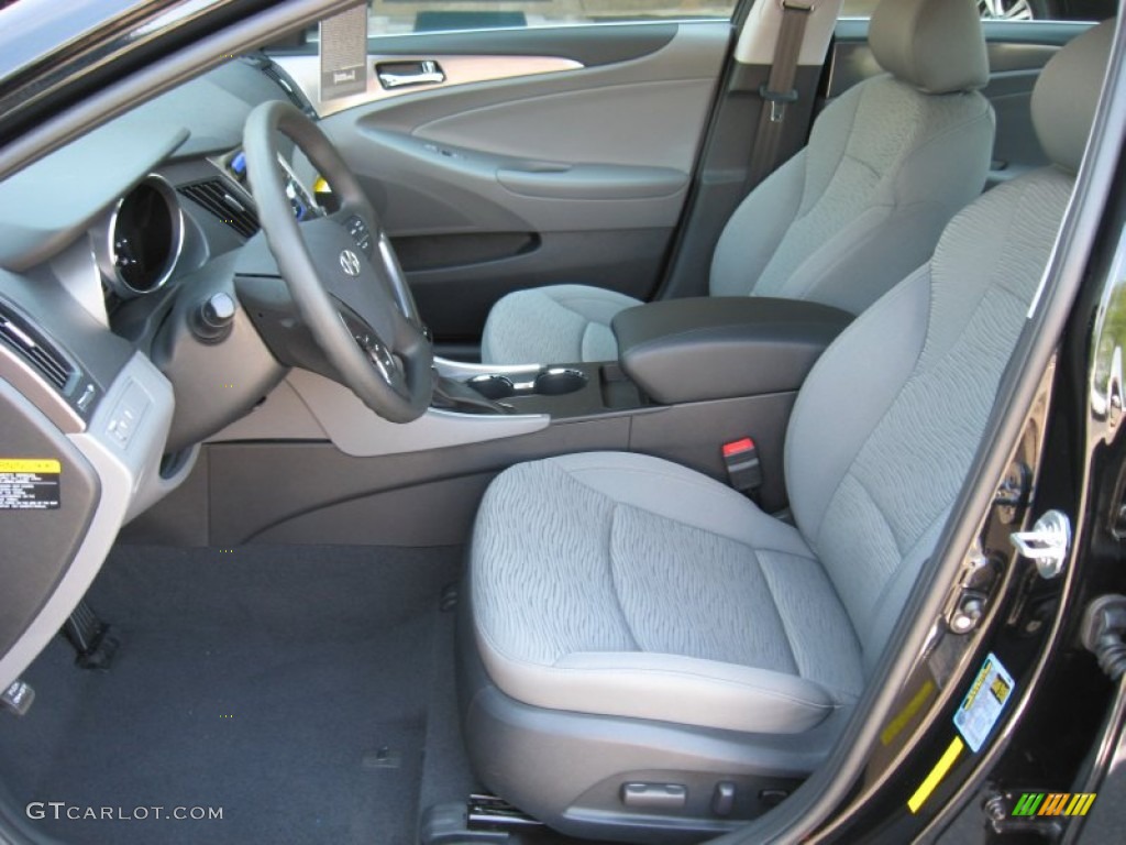Gray Interior 2011 Hyundai Sonata Hybrid Photo #52234675