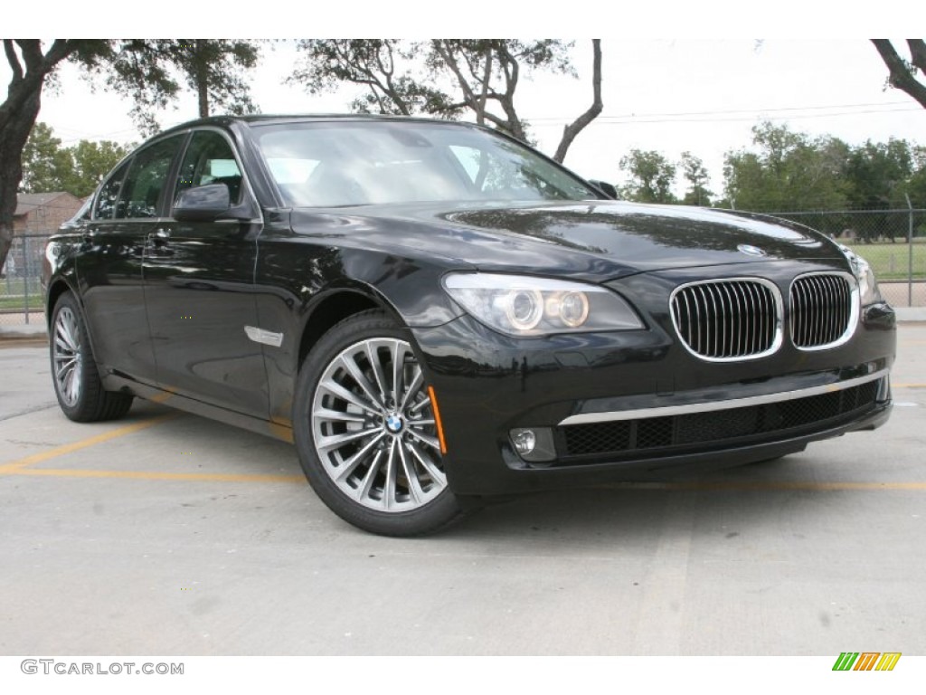 Black Sapphire Metallic 2012 BMW 7 Series 740i Sedan Exterior Photo #52234879