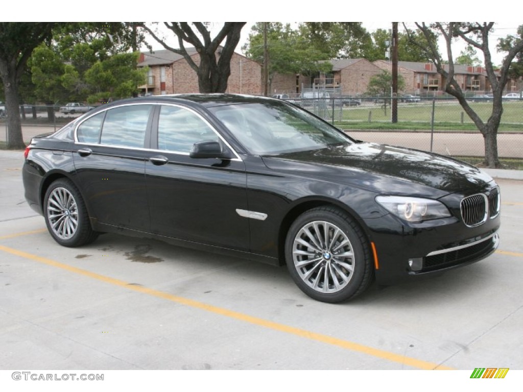 Black Sapphire Metallic 2012 BMW 7 Series 740i Sedan Exterior Photo #52234921