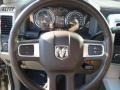 Light Pebble Beige/Bark Brown 2011 Dodge Ram 3500 HD Laramie Mega Cab 4x4 Dually Steering Wheel