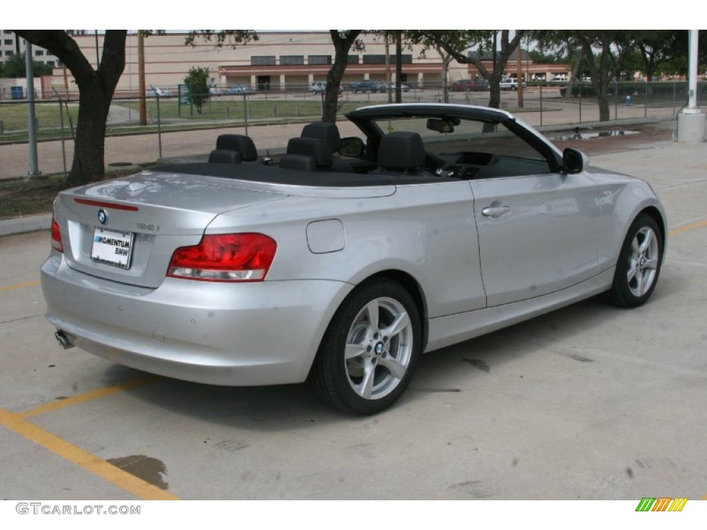 2012 1 Series 128i Convertible - Titanium Silver Metallic / Black photo #3