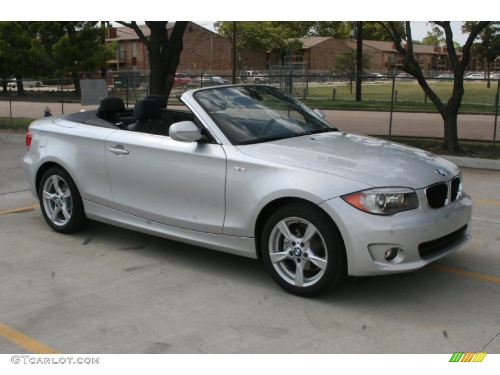 Titanium Silver Metallic 2012 BMW 1 Series 128i Convertible Exterior Photo #52235383