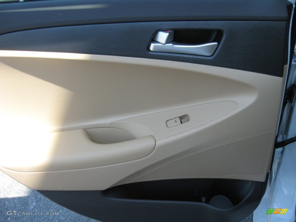 2012 Sonata GLS - Shimmering White / Camel photo #18