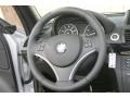 Black 2012 BMW 1 Series 128i Convertible Steering Wheel