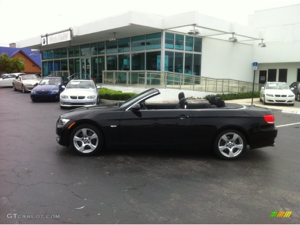2008 3 Series 328i Convertible - Jet Black / Black photo #2