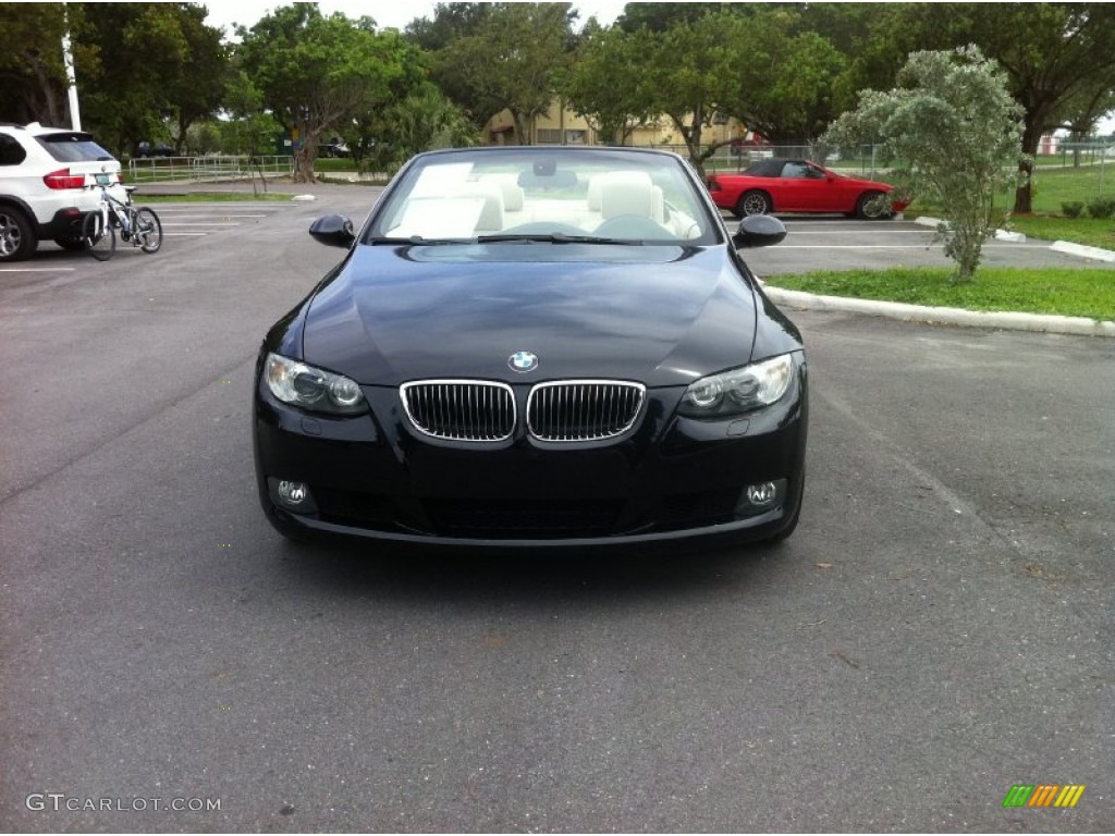 2008 3 Series 328i Convertible - Jet Black / Cream Beige photo #11