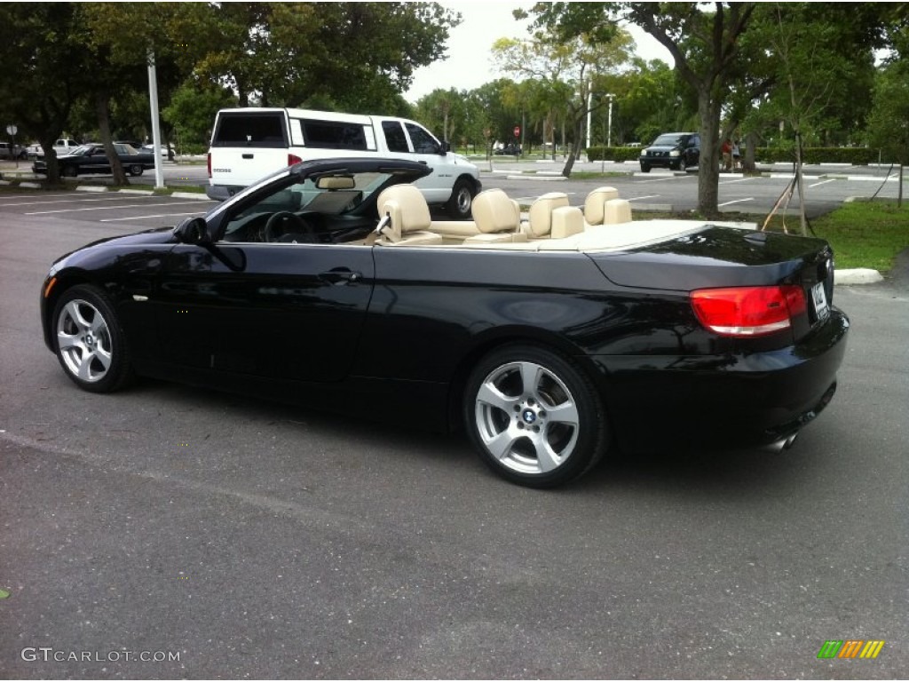 2008 3 Series 328i Convertible - Jet Black / Cream Beige photo #17