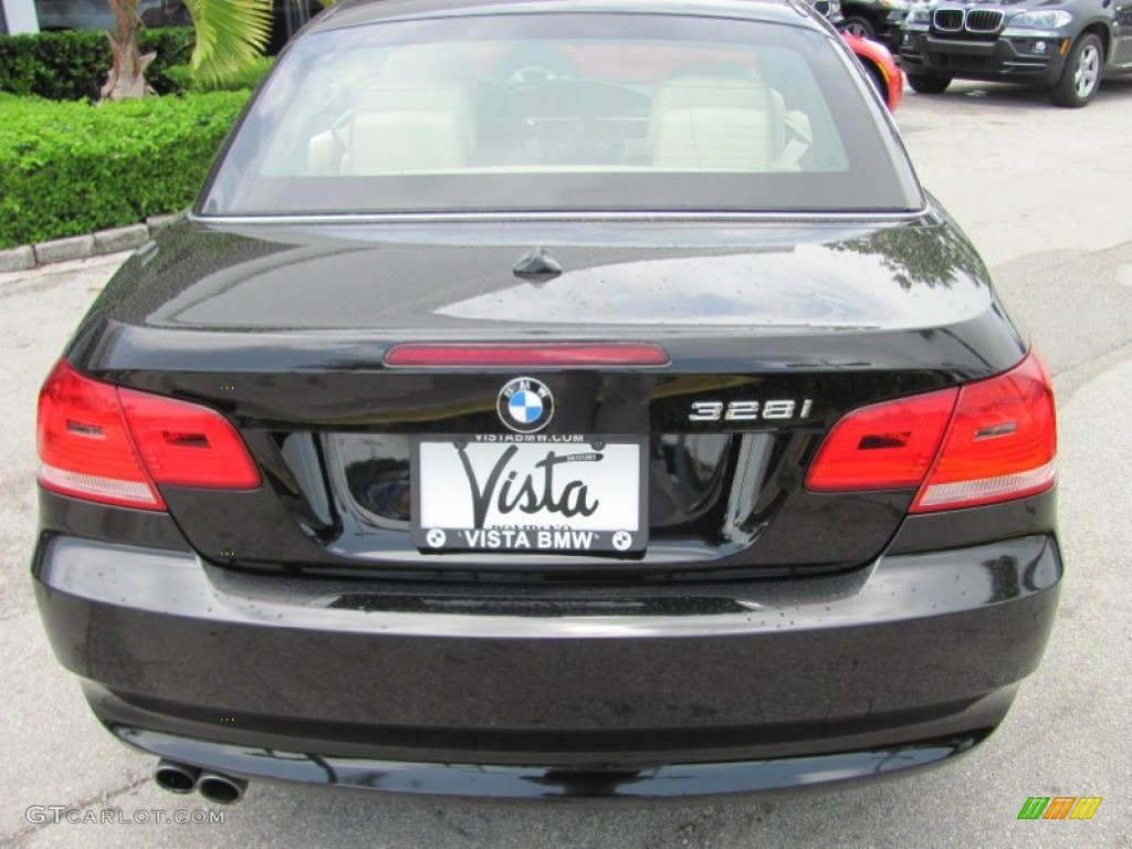 2008 3 Series 328i Convertible - Jet Black / Cream Beige photo #19