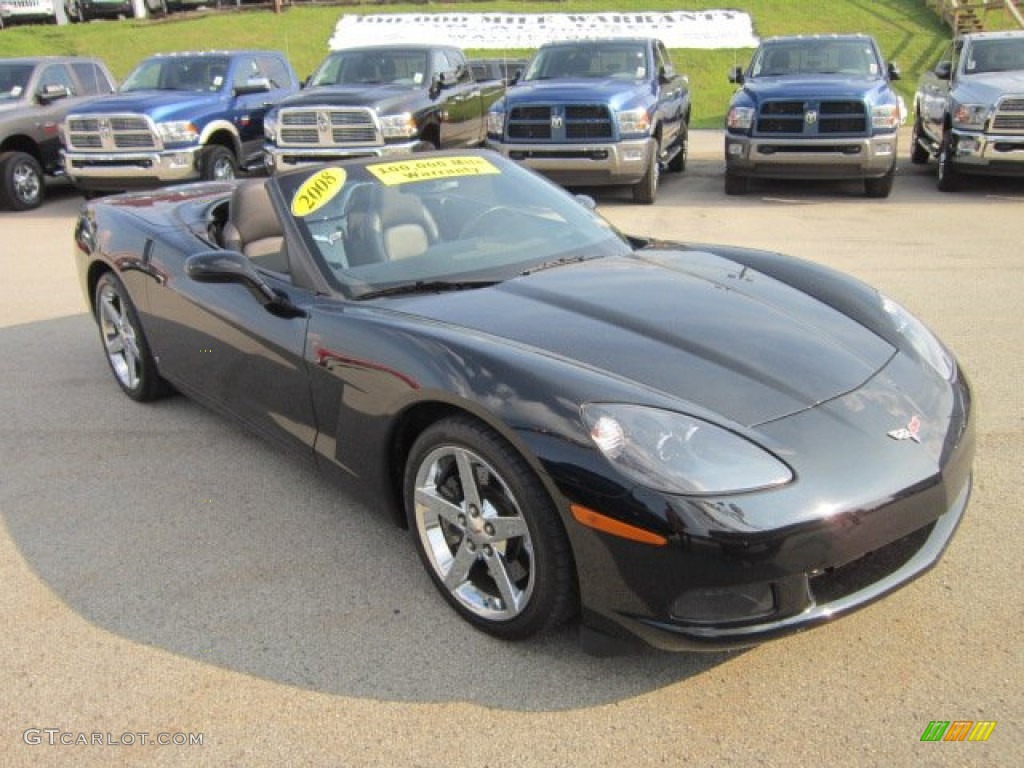 Black 2008 Chevrolet Corvette Convertible Exterior Photo #52237723