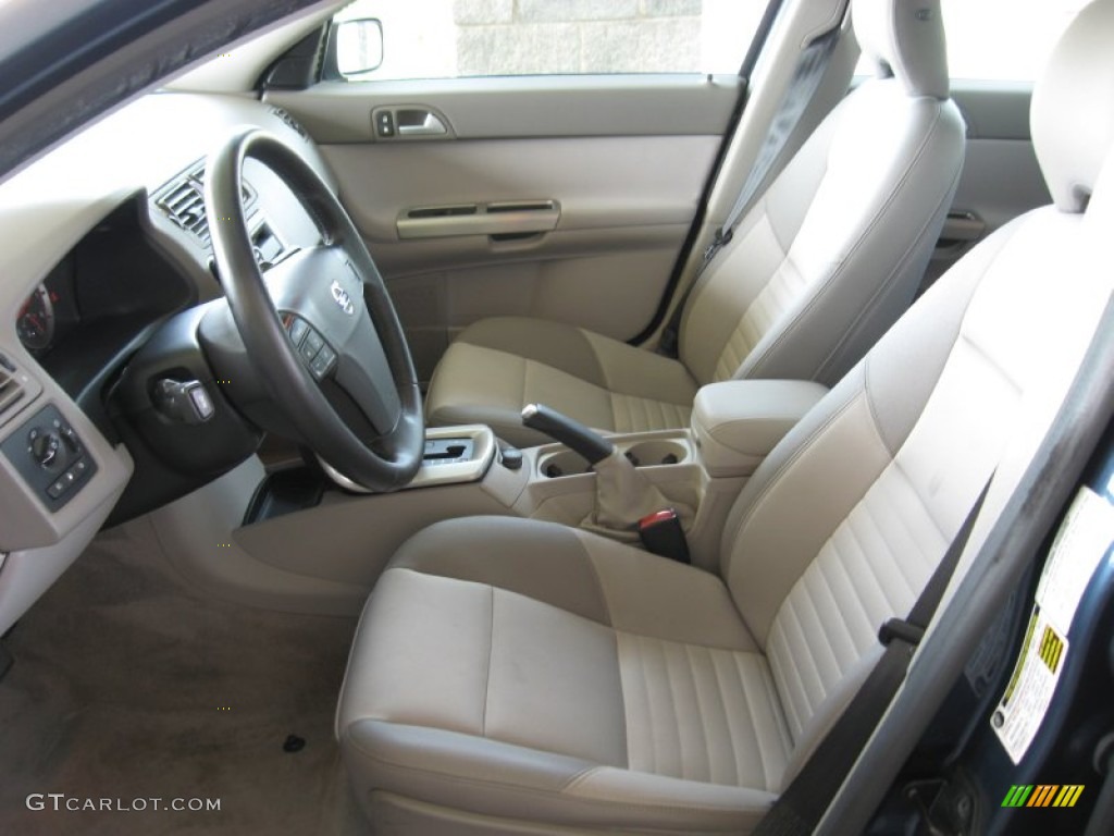 Dark Beige/Quartz Leather Interior 2005 Volvo S40 T5 Photo #52237783