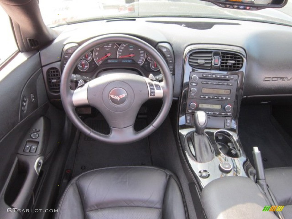 2008 Chevrolet Corvette Convertible Ebony Dashboard Photo #52237816