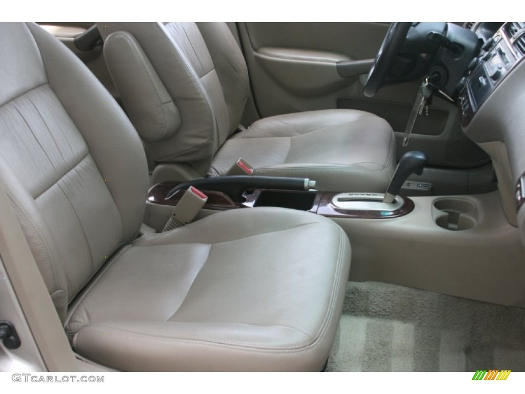 Beige Interior 2001 Honda Civic EX Sedan Photo #52237963