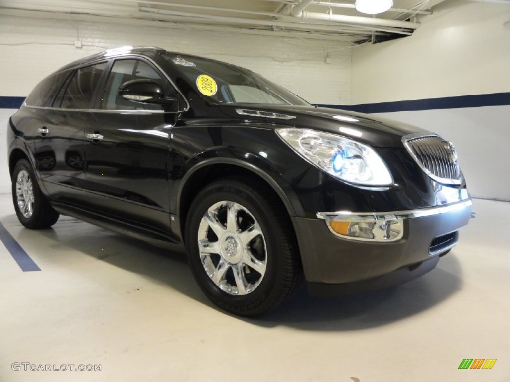 2009 Enclave CXL AWD - Carbon Black Metallic / Ebony Black/Ebony photo #5