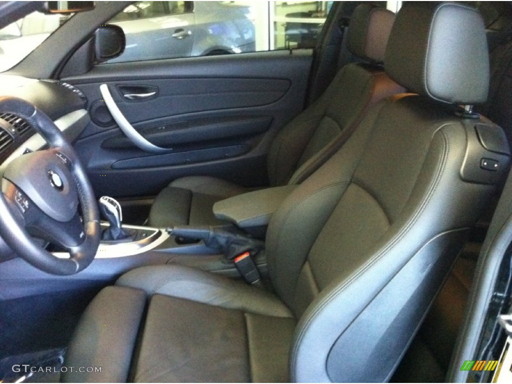 Black Interior 2011 BMW 1 Series 135i Coupe Photo #52239919