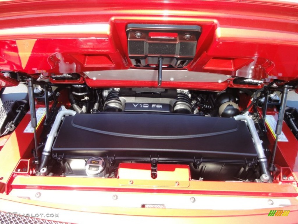 2011 Audi R8 Spyder 5.2 FSI quattro 5.2 Liter FSI DOHC 40-Valve VVT V10 Engine Photo #52240588