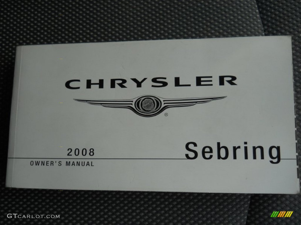 2008 Sebring LX Sedan - Brilliant Black Crystal Pearl / Dark Slate Gray/Light Slate Gray photo #19