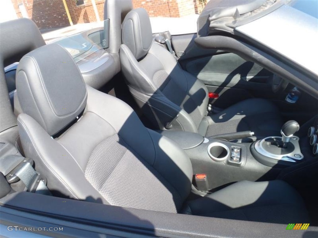Black Leather Interior 2010 Nissan 370Z Touring Roadster Photo #52241746