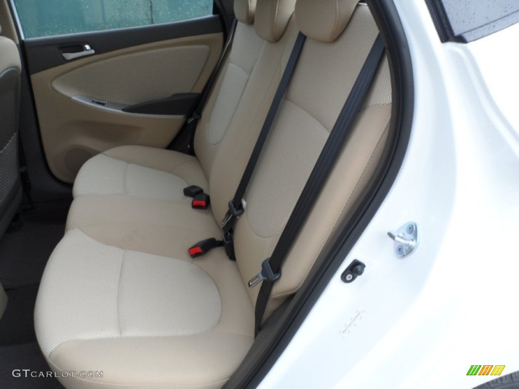 Beige Interior 2012 Hyundai Accent GLS 4 Door Photo #52242304