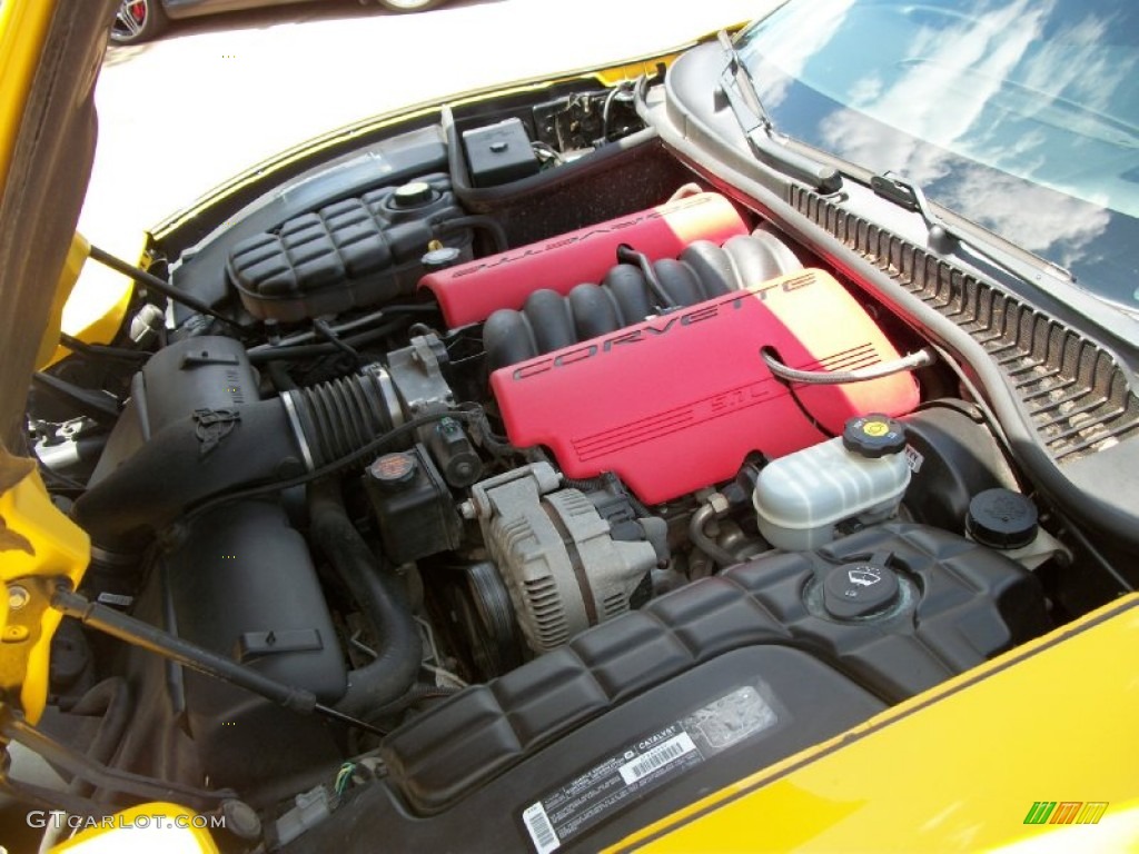 2003 Corvette Z06 - Millenium Yellow / Black/Torch Red photo #11