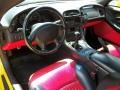 2003 Chevrolet Corvette Black/Torch Red Interior Prime Interior Photo