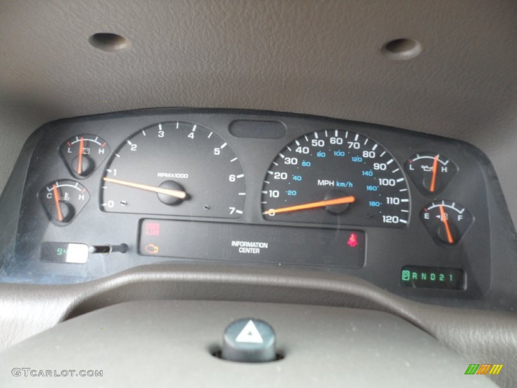 2001 Dodge Durango SLT Gauges Photo #52244524