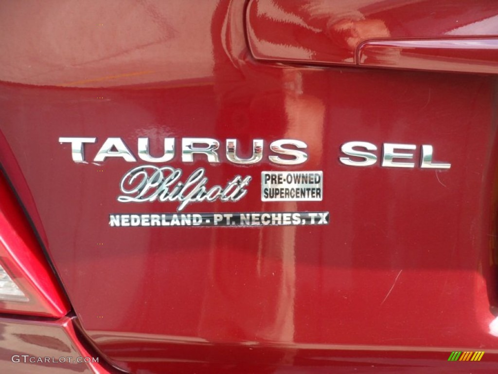 2007 Taurus SEL - Merlot Metallic / Medium/Dark Flint photo #19