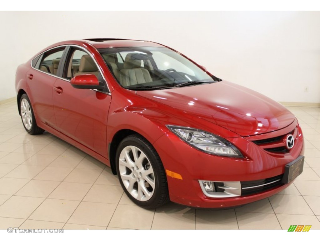 2009 MAZDA6 s Grand Touring - Sangria Red Mica / Beige photo #1