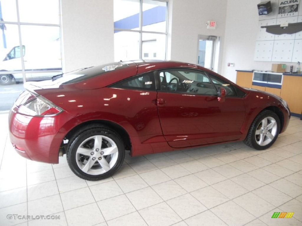 2007 Eclipse GS Coupe - Ultra Red Pearl / Dark Charcoal photo #4
