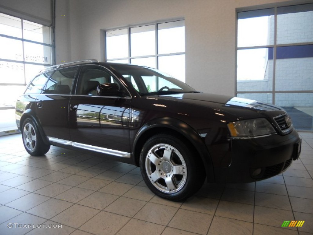2003 Allroad 2.7T quattro - Burgundy Red / Platinum/Saber Black photo #3