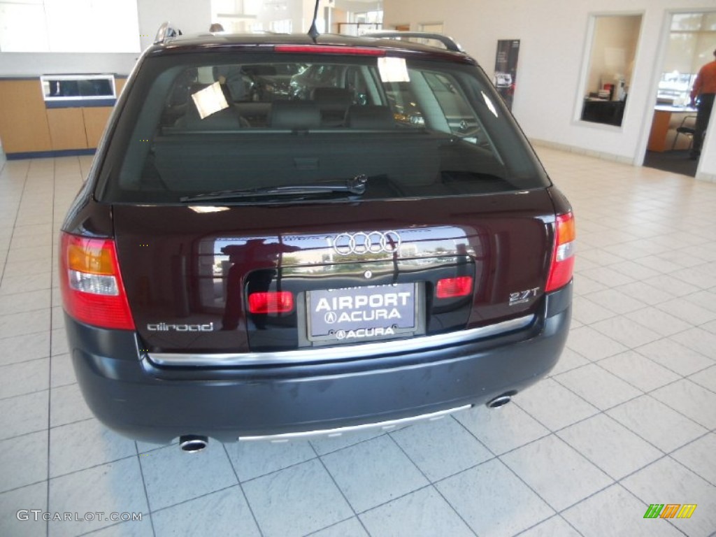 2003 Allroad 2.7T quattro - Burgundy Red / Platinum/Saber Black photo #6