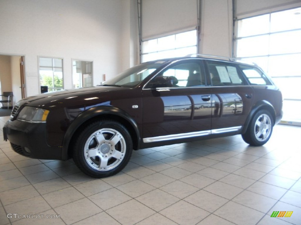2003 Allroad 2.7T quattro - Burgundy Red / Platinum/Saber Black photo #7