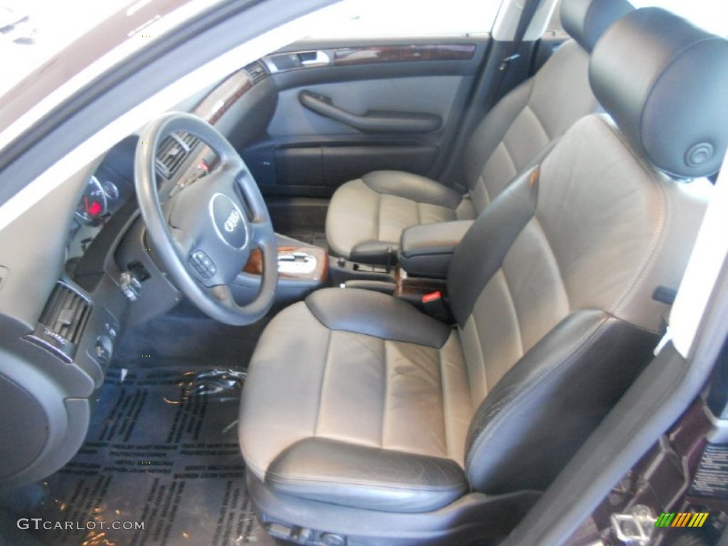 Platinum/Saber Black Interior 2003 Audi Allroad 2.7T quattro Photo #52248718