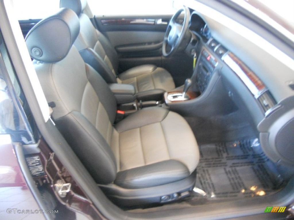 Platinum/Saber Black Interior 2003 Audi Allroad 2.7T quattro Photo #52248742