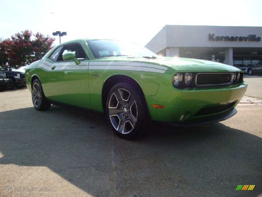 2011 Challenger R/T Classic - Green with Envy / Dark Slate Gray photo #7