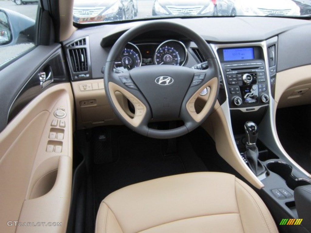 2011 Hyundai Sonata Limited Camel Dashboard Photo #52249642