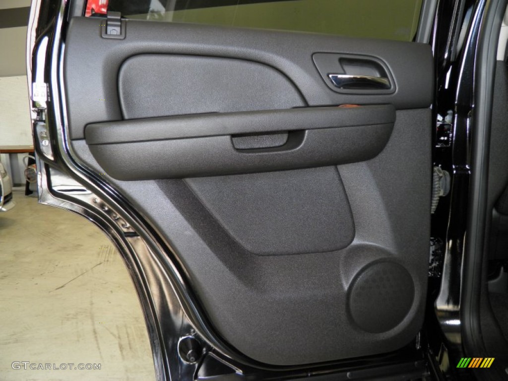 2009 GMC Yukon SLT Ebony Door Panel Photo #52251259