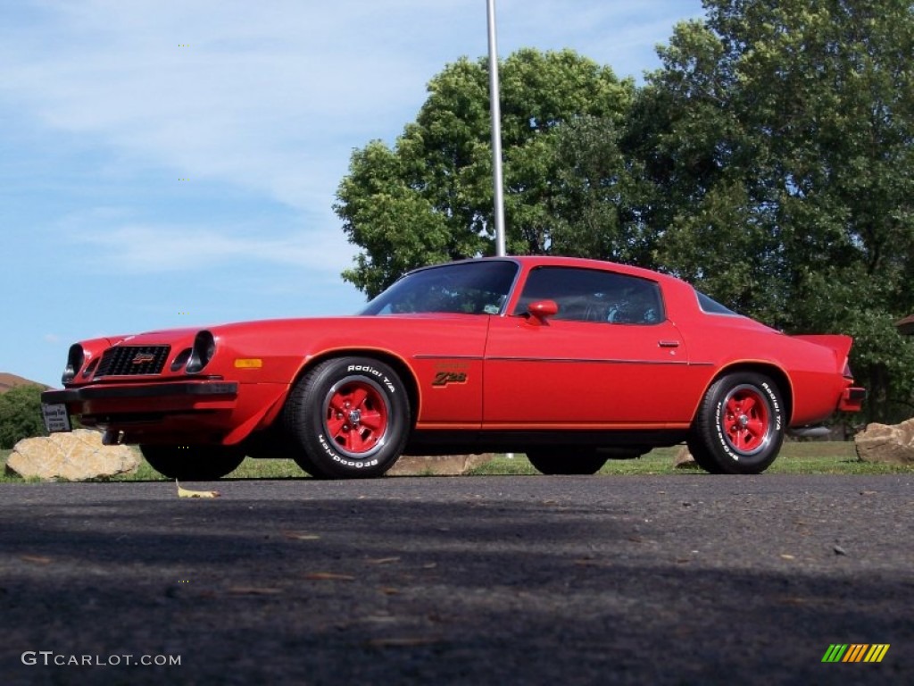 1977 Camaro Z28 Coupe - Light Red / Black photo #1