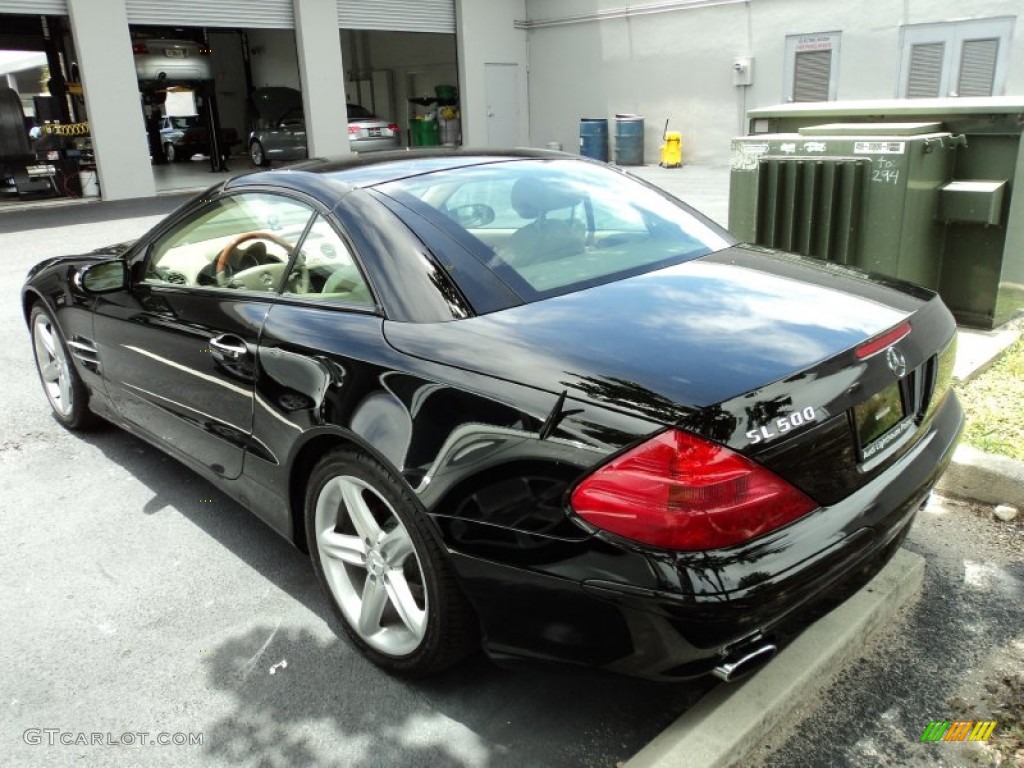 Black 2005 Mercedes-Benz SL 500 Roadster Exterior Photo #52251955