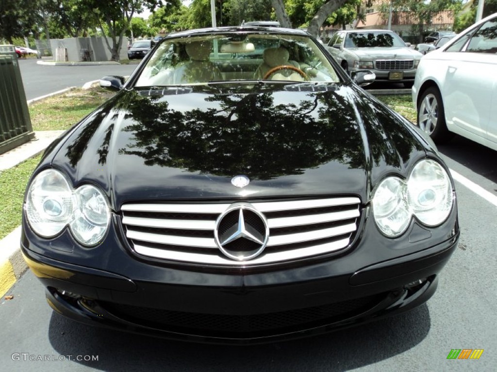 Black 2005 Mercedes-Benz SL 500 Roadster Exterior Photo #52251976